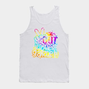 Peace Out Kindergarten Tie Dye Graduation Last Day Of School T-Shirt Tank Top